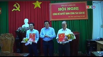 Tỉnh ủy Long An trao quyết định công tác cán bộ tại Châu Thành, Mộc Hóa, Tân Hưng | LONG AN TV