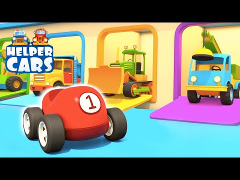 Helper Cars & car cartoon for children | NEW Cartoons for kids - Toy excavator, crane & toy truck