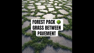 How to make grass between pavement in 3ds Max using only Forest Pack free #3dsmaxtutorial#forestpack
