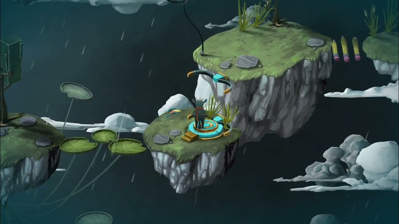 Figment [2017 hand-drawn isometric puzzle-adventure game]