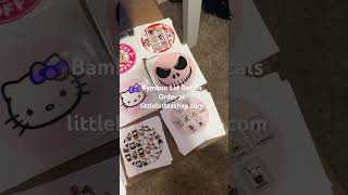Bamboo lid decals UVDTF #Lids #Decals #UVDTF #Shorts #BambooLid #LittleLattes