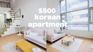 Korea Apartment Tour - $500 Loft Apartment