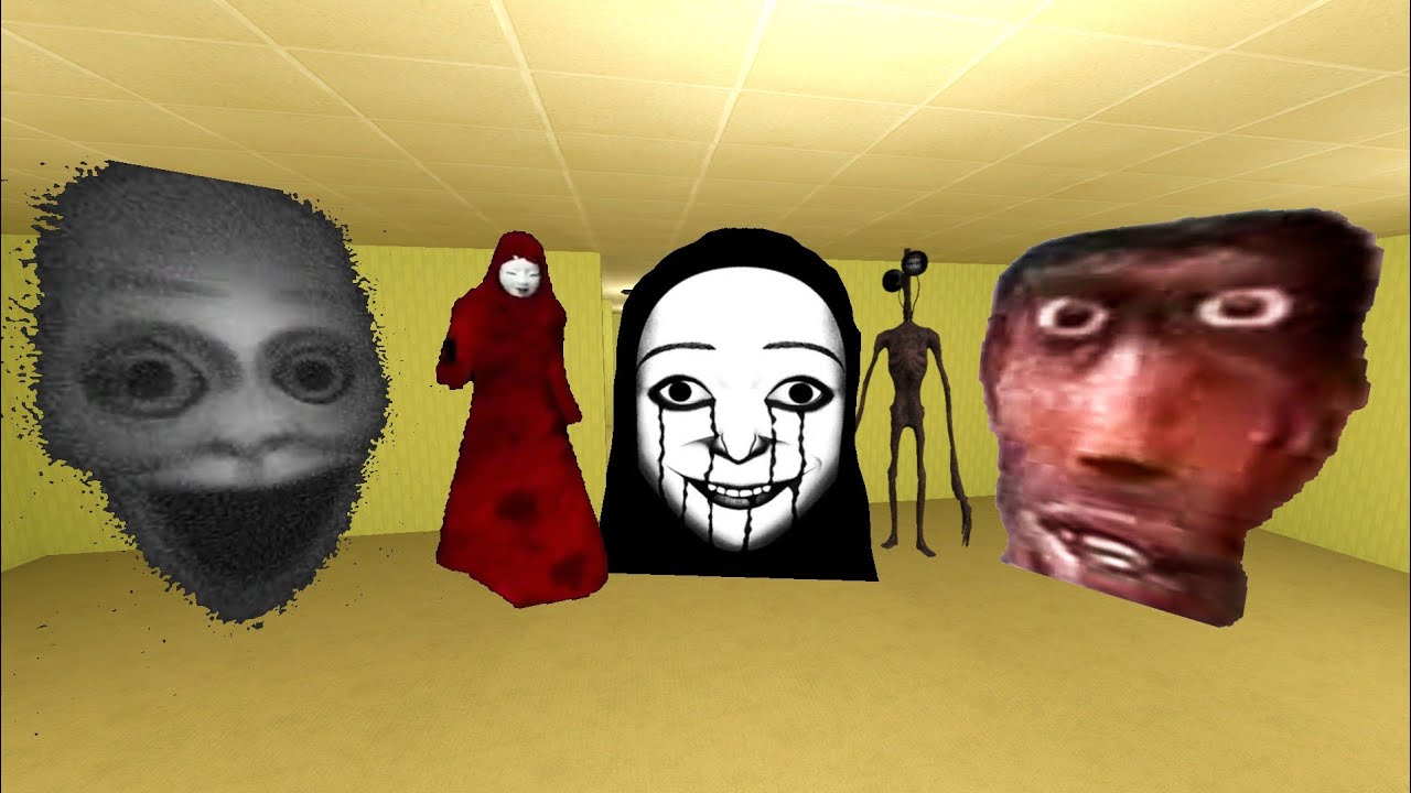 Siren Head, Jungle, Aka Manto, Ellis and Carmen Nextbots Gmod