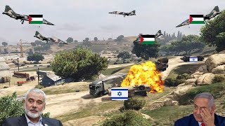 Irani Fighter Jets, Drone & Helicopter Attack on Israeli Army Oil Supply Convoy in Jerusalem - GTA 5