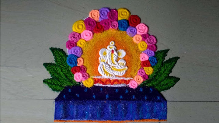 Ganpati Ganesh chaturthi rangolis designs.RRR