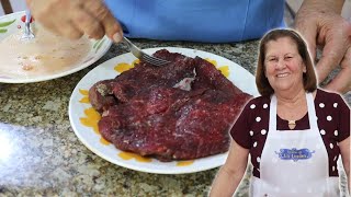 Esse é o meu bife favorito para almoço e janta 💙 Receitas da vó Lurdes