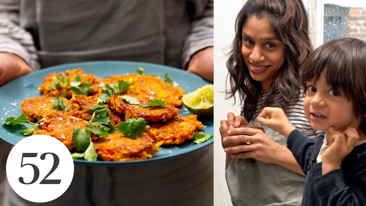 How to Make Kid-Friendly Carrot Fritters | Cook and a Half | Food52