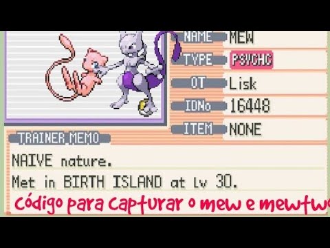 Como Capturar o Mew no Pokemon Fire Red: 11 Passos