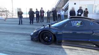 Pagani Zonda Revolucion  Exhaust Sounds  Flames