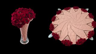 How to crochet flowers bouquet blanket 