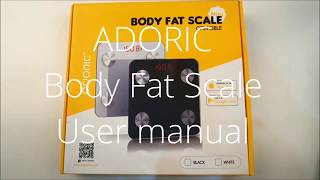 Tutorials Adoric Bluetooth Body Fat Scale, Aodric Health APP Tutorials screenshot 2