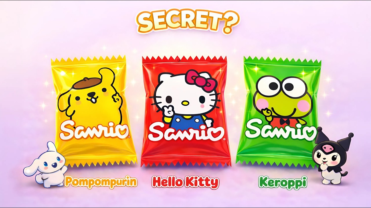 Paper DIY Unboxing✨SANRIO Candy Surprise Blind Bags! | Hello Kitty, Keroppi, Pompompurin | ASMR