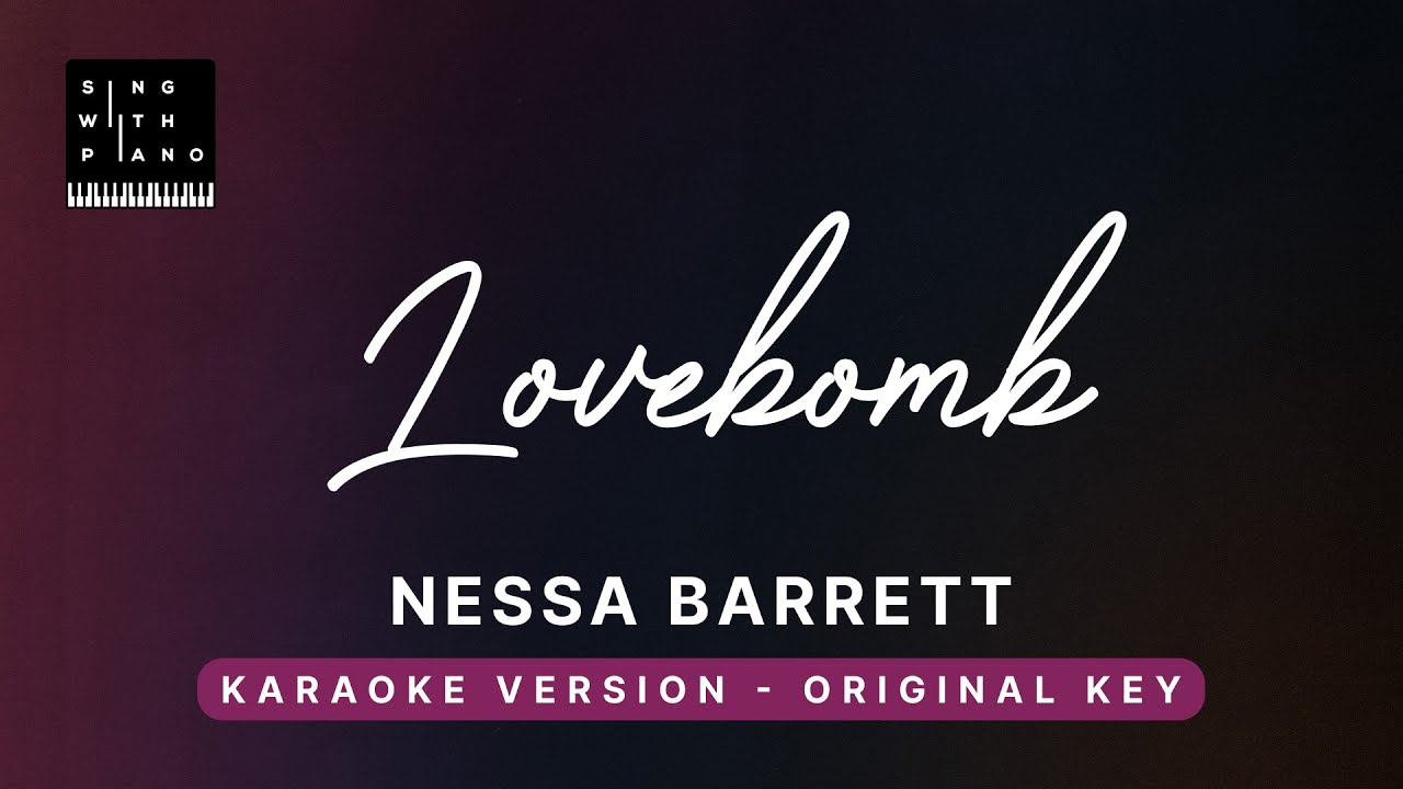 Lovebomb Nessa Barrett Piano Instrumental Cover with Lyrics