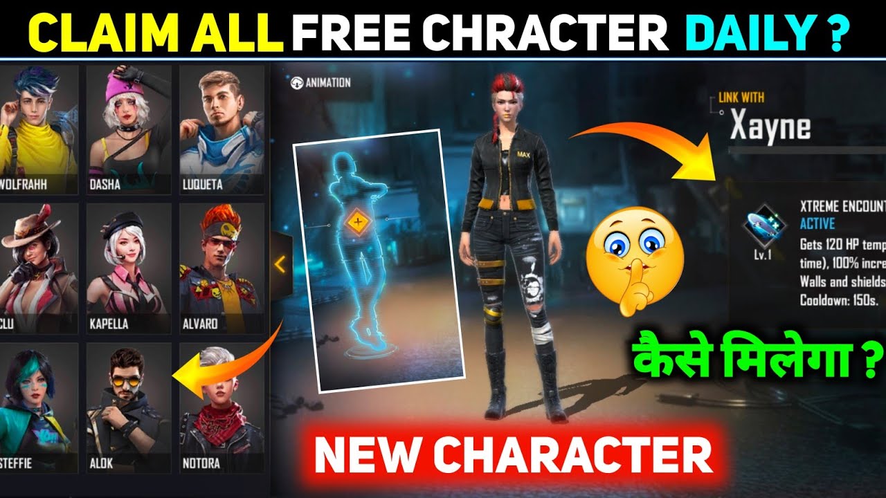 How To Use New Character Link System In Free Fire | Character Link New Feature | Free All Character