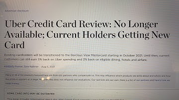 💳 Barclays Discontinues Uber Visa Card?!?! 💳