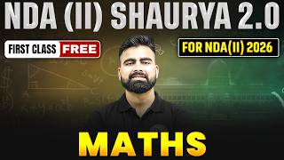 NDA Maths by Raj Sir  ✅ NDA (II) Shaurya 2.0  2026 🎯 for NDA 2 2026 | NDA Maths Preparation | DW NDA