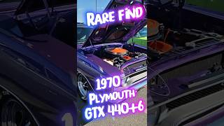 Rare Find 1970 Plymouth GTX 440+6 #carsoftiktok #carlover #carshow 