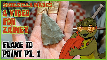 [SM] A Video For Zainey, Flake to Point Part 1 #flintknapping