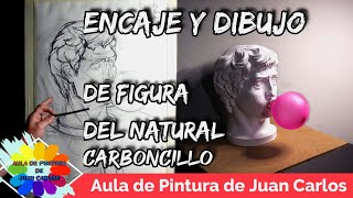 ENCAJE Y DIBUJO A CARBONCILLO DE UNA FIGURA DEL NATURAL 👨🏼‍🎨