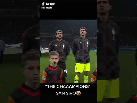 "THE CHAMPIONS" SAN SIRO | CHAMPIONS LEAGUE ANTHEM 2023 | AC MILAN