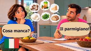 Mokykitės italų kalbos su trumpais dialogais pradedantiesiems | Gaminkite kaip italas 🇮🇹 screenshot 2