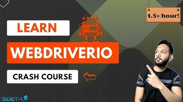 WebdriverIO Tutorial | Full Crash Course | Latest Version