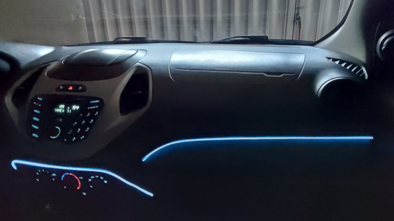 Instalação de fita néon Ford Ka