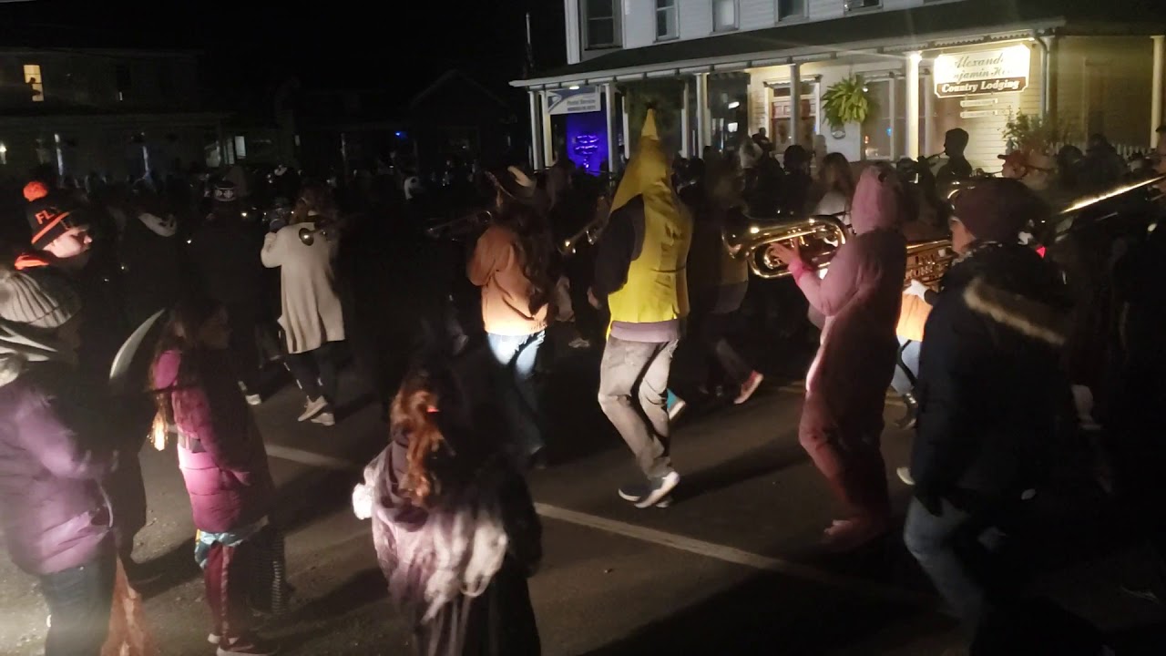 Tamaqua Raider Marching Band at Andeas Halloween Parade YouTube