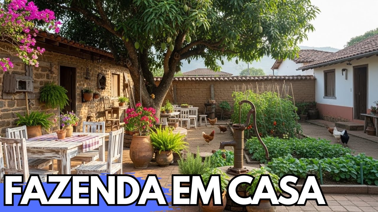 Por que ninguém te conta esse segredo pra fazer quintal estilo fazenda barato
