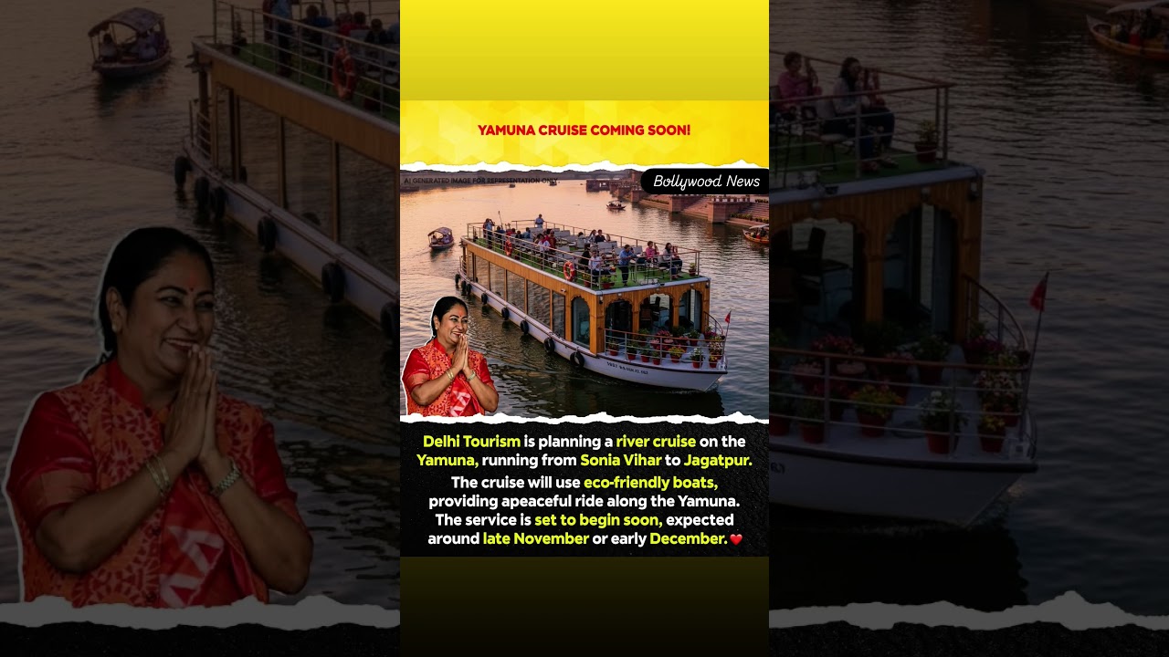 Delhi’s Scenic Yamuna River Cruise is Coming Soon! 🇮🇳Delhi Tourism is all set to introduce a
