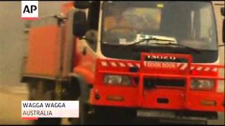 Raw: Crews Battle Wildfires in Australia