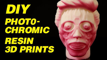 PHOTOCHROMIC RESIN 3D PRINTS