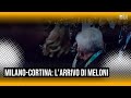 Milano Cortina, l'arrivo di Meloni alla cerimonia d'apertura