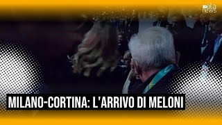 Milano Cortina, Larrivo Di Meloni Alla Cerimonia Dapertura