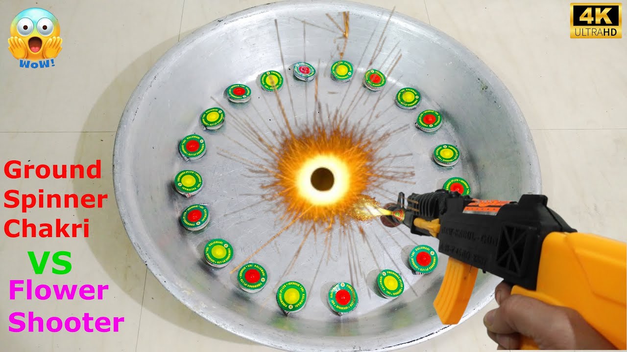 Ground Spinner Chakkri || VS || Flower Shooter Ultimate Fireworks