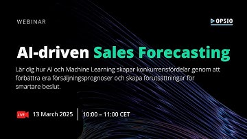 Förbättra Sales Forecasting med AI och Machine Learning