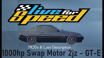 Live for Speed | Test 2jZ 1000hp GT-E | Tweak.pt06h & 06R | XRG | Swap Download