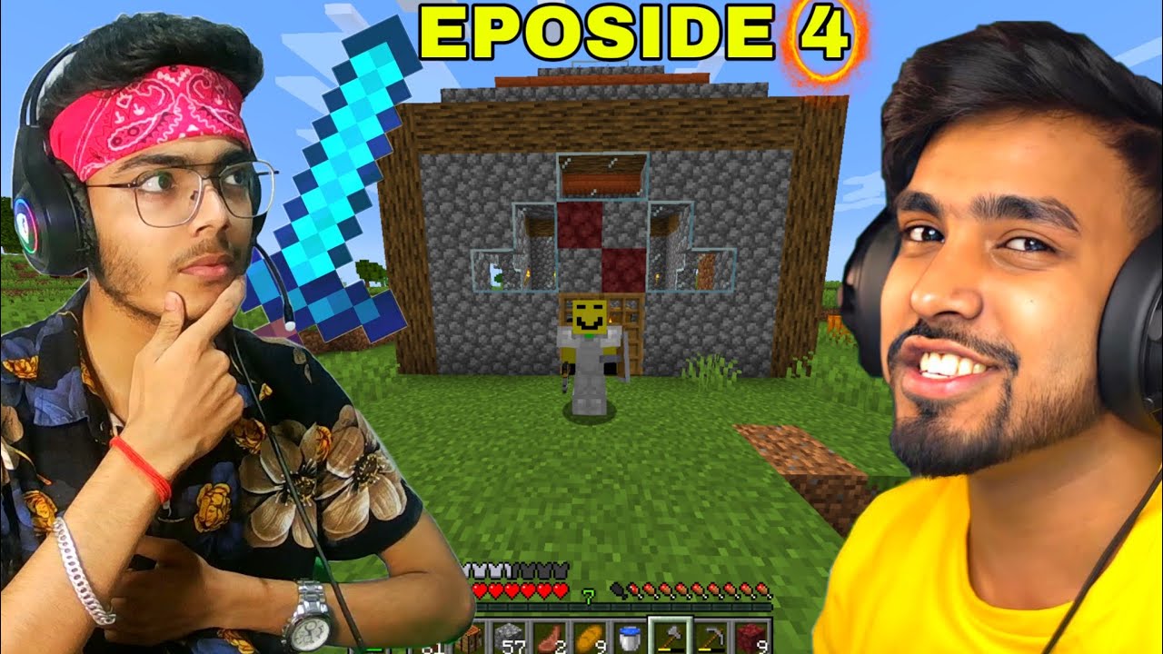 I MADE HOUSE BETTER THAN BEASTBOYSUB LOL 🔥| Minecraft Survival Episode 4 || Himlands || UJJWAL