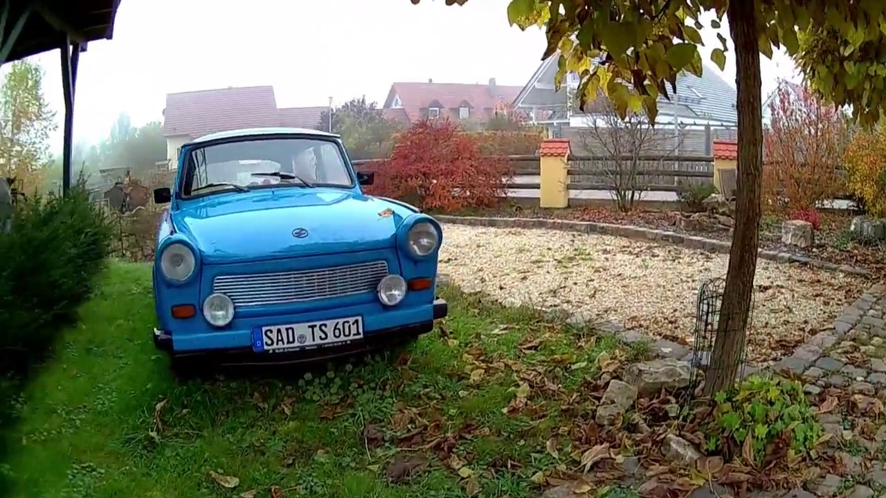 Trabant 601 fahrt nach langer Standzeit