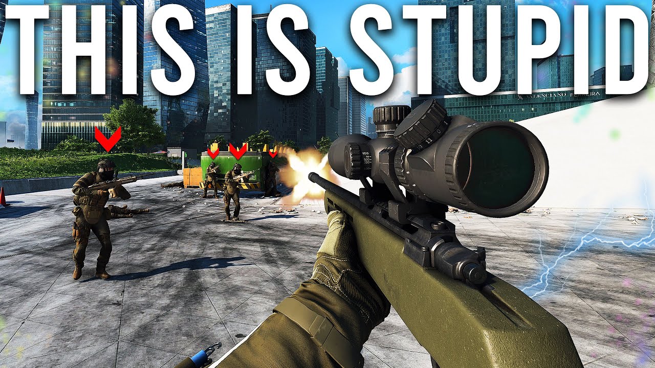 ⁣Battlefield 2042 added a ridiculous Sniper Rifle...