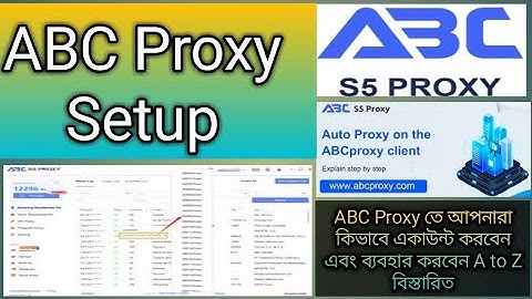 How To Setup ABC Proxy | How to create an account and use ABC Proxy A to Z details