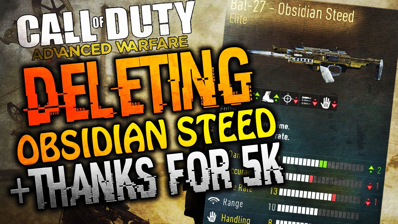 Thanks for 5000 Subscribers + Deleting The Obsidian Steed! (Funny Reaction)