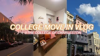 COLLEGE MOVE IN VLOG 2023 | Moving into The College of Charleston, Dorm Tour, Shopping, & More!