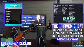 EULENCHEATS | SHOWCASING THE #1 FIVEM CHEAT | INFINITE MONEY | LUA EXECUTOR | UNDETECTED | AIMBOT