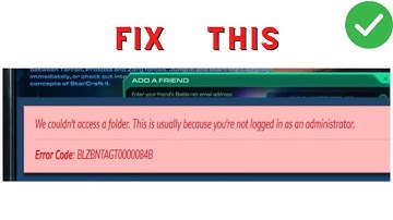 How to Fix Error Code BLZBNTAGT0000084B on Battle.net