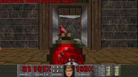 The Plutonia Experiment - Map07: Caughtyard (w/ Fast Monsters & Plutonia MIDI Pack)