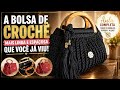 #01 A Bolsa de Crochê MAIS LINDA e ESPAÇOSA que você vai aprender a fazer! (Aula Completa)