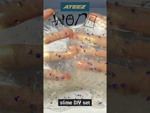 ATEEZ(에이티즈)-WORK 액괴(슬라임)만들기 세트 Making a slime <strong>with</strong> <strong>paper</strong> DIY KIT
