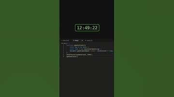 Build a Live Digital Clock with JavaScript in 60 Seconds #javascript #clock #shorts #frontend