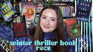winter thriller book recommendations 2023 | christmas horror, cozy thrillers & snowy settings!